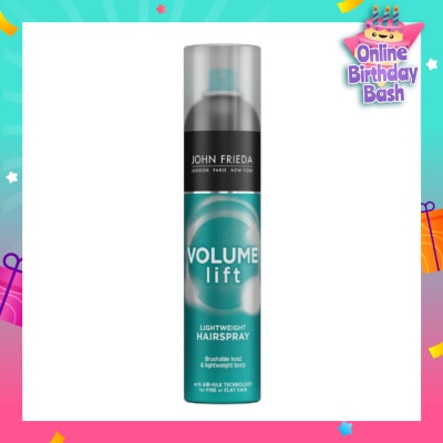 JOHN FRIEDA Volume Lift Lightweight Hairspray (For Hair Fullness & Long Lasting Hold) 250ml