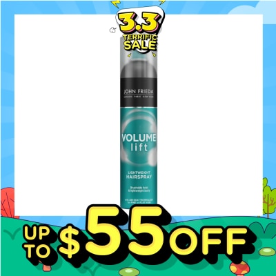 JOHN FRIEDA Volume Lift Lightweight Hairspray (For Hair Fullness & Long Lasting Hold) 250ml