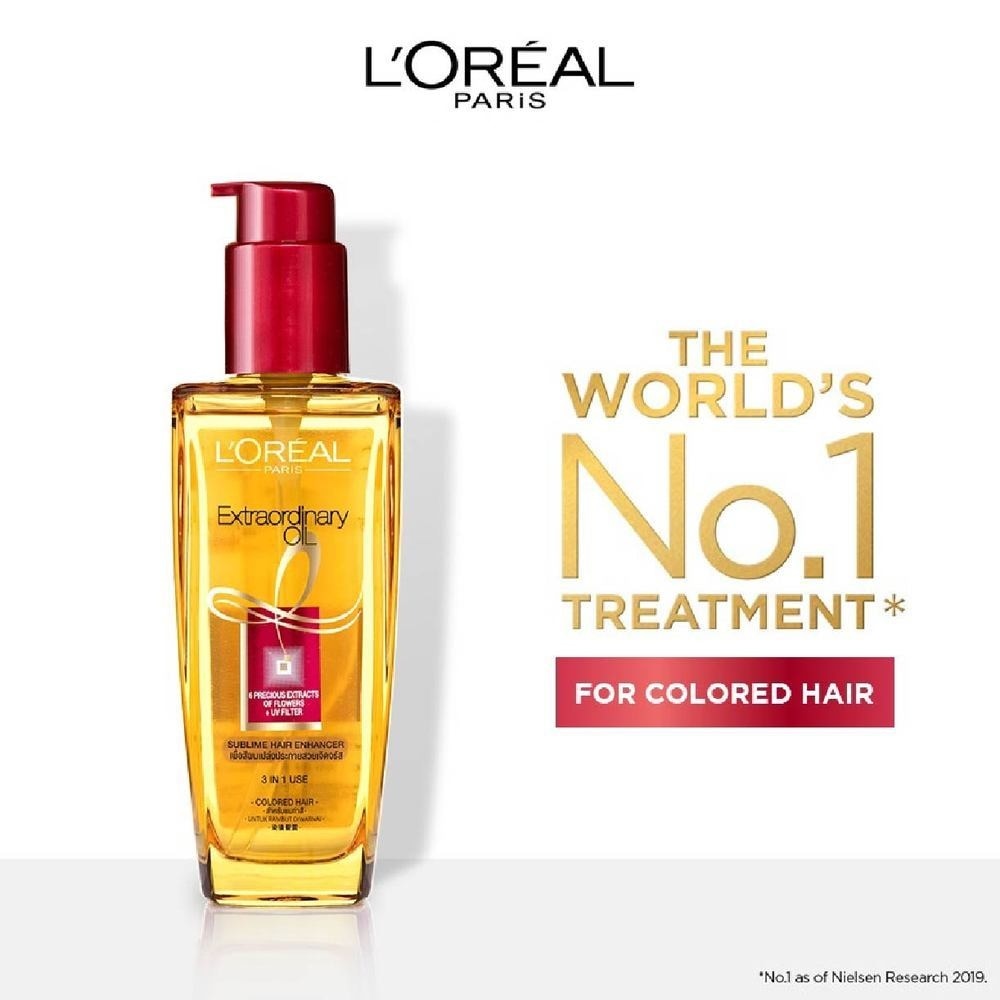 Extraordinary Oil Hair Treatment Red Hair Oil with UV Filter (For Fine & Coloured Hair) 100ml