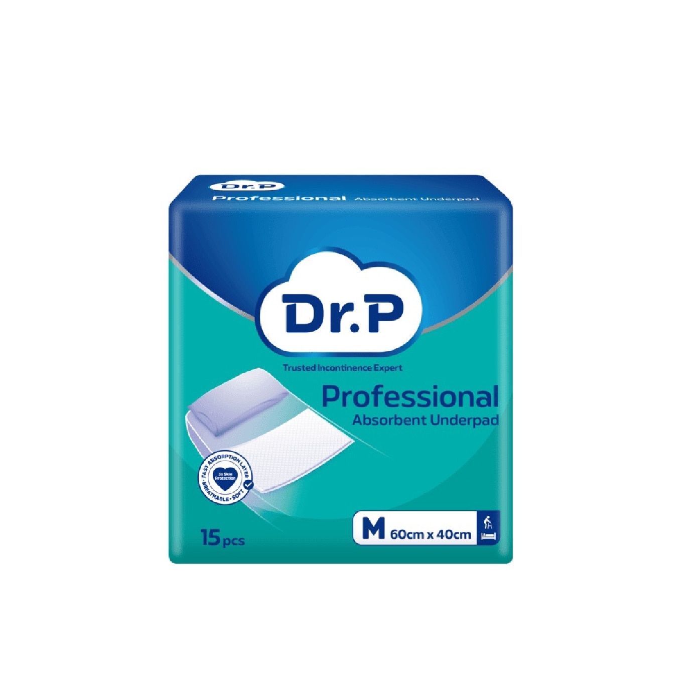 Professional Absorbent Underpad M (60cm x 40cm) 15s