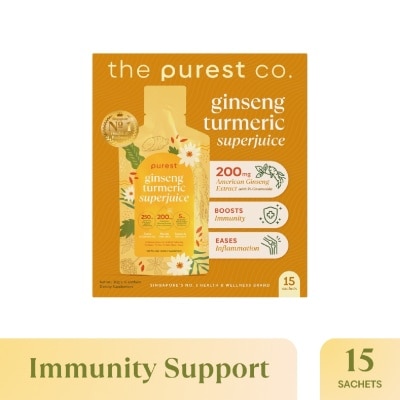 THE PUREST CO - Ginseng Turmeric Superjuice Dietary Supplement Sachet 30g x 15s