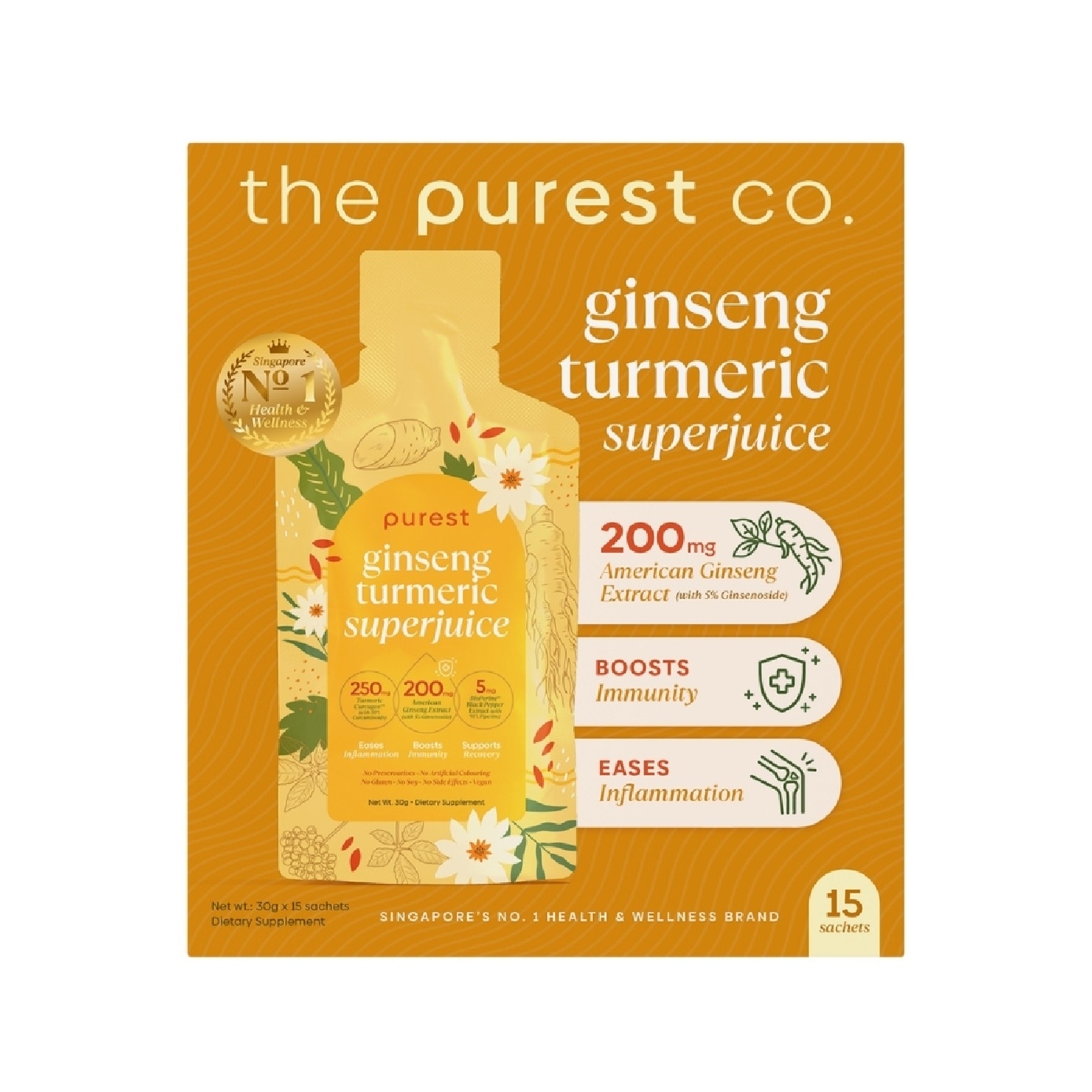 Ginseng Turmeric Superjuice Dietary Supplement Sachet 30g x 15s