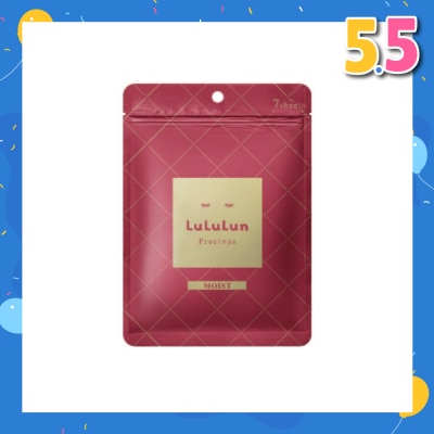 LULULUN Face Mask Precious Moist (with Hydrating Hypoallergenic Formula) 7s