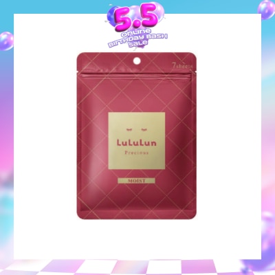 LULULUN - Face Mask Precious Moist (with Hydrating Hypoallergenic Formula) 7s