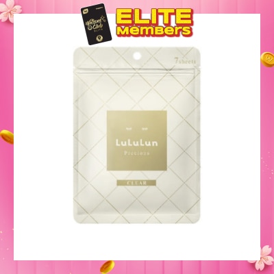 LULULUN Face Mask Precious Clear 7s (Expiry: Jun`2026)