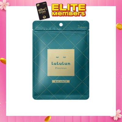 LULULUN Face Mask Precious Balance (With Deep Moisturizing Hypoallergenic Formula) 7s