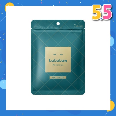 LULULUN Face Mask Precious Balance (With Deep Moisturizing Hypoallergenic Formula) 7s