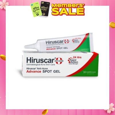 HIRUSCAR Anti-Acne Advance Spot Gel (Suitable for Dermatological Acne Skin Care / Rapid Action + Extra Strength) 10g