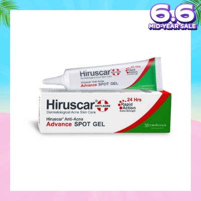 HIRUSCAR Anti-Acne Advance Spot Gel (Suitable for Dermatological Acne Skin Care / Rapid Action + Extra Strength) 10g