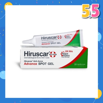 HIRUSCAR Anti-Acne Advance Spot Gel (Suitable for Dermatological Acne Skin Care / Rapid Action + Extra Strength) 10g