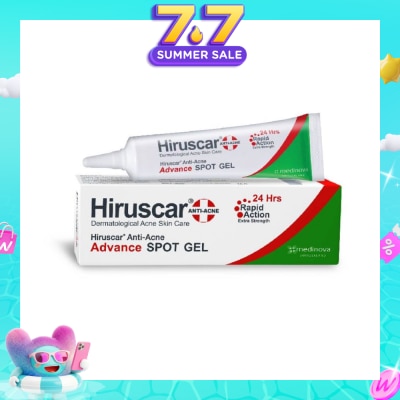 HIRUSCAR - Anti-Acne Advance Spot Gel (Suitable for Dermatological Acne Skin Care / Rapid Action + Extra Strength) 10g