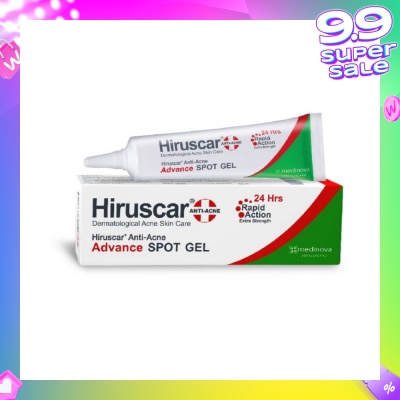 HIRUSCAR Anti-Acne Advance Spot Gel (Suitable for Dermatological Acne Skin Care / Rapid Action + Extra Strength) 10g