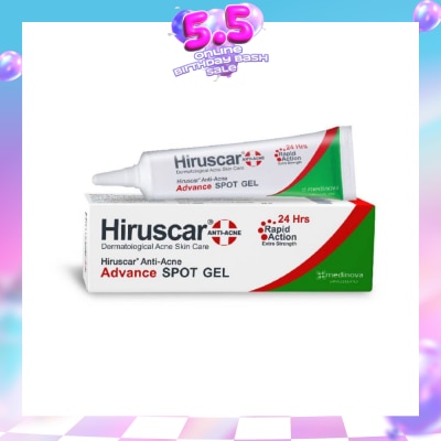 HIRUSCAR - Anti-Acne Advance Spot Gel (Suitable for Dermatological Acne Skin Care / Rapid Action + Extra Strength) 10g