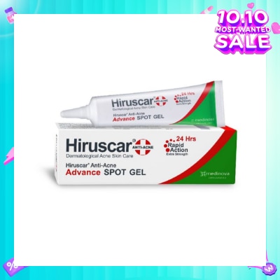 HIRUSCAR Anti-Acne Advance Spot Gel (Suitable for Dermatological Acne Skin Care / Rapid Action + Extra Strength) 10g