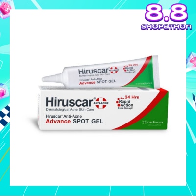 HIRUSCAR Anti-Acne Advance Spot Gel (Suitable for Dermatological Acne Skin Care / Rapid Action + Extra Strength) 10g