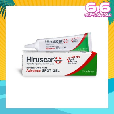 HIRUSCAR Anti-Acne Advance Spot Gel (Suitable for Dermatological Acne Skin Care / Rapid Action + Extra Strength) 10g