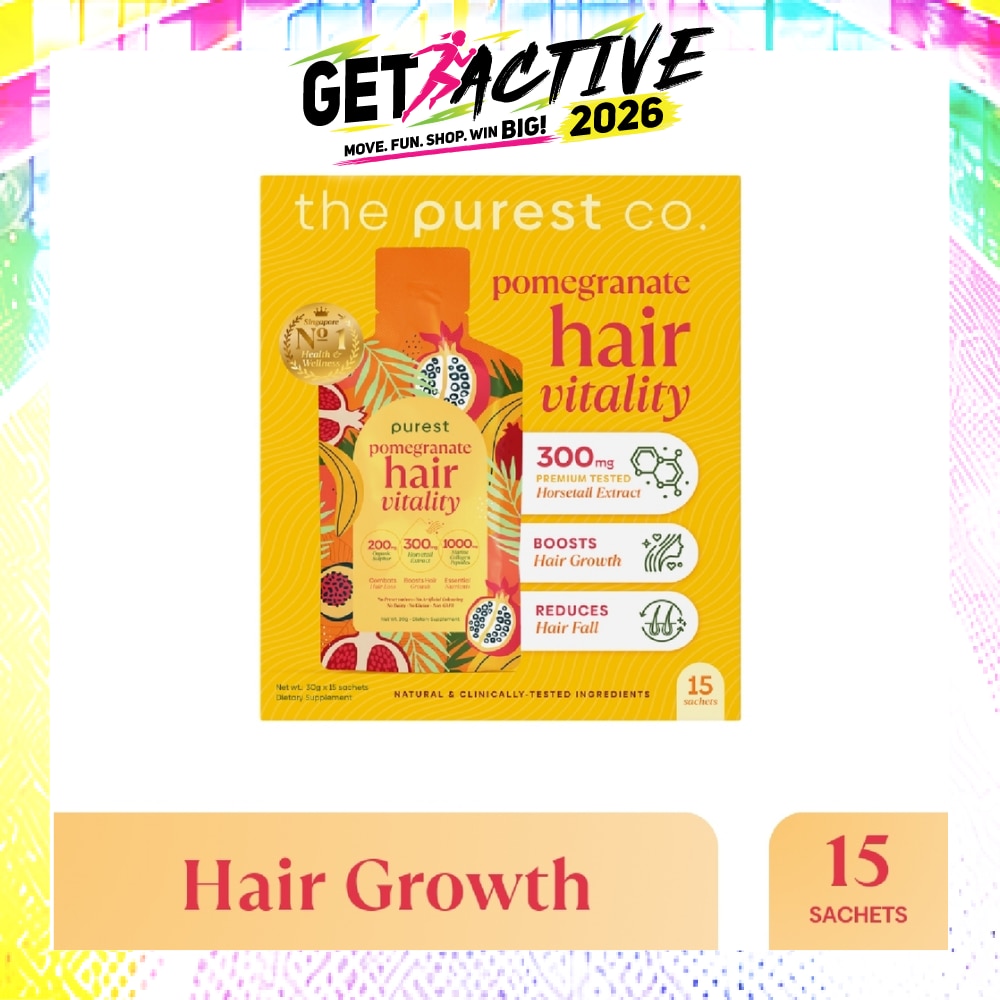Pomegranate Hair Vitality Dietary Supplement Sachet 30g x 15s image