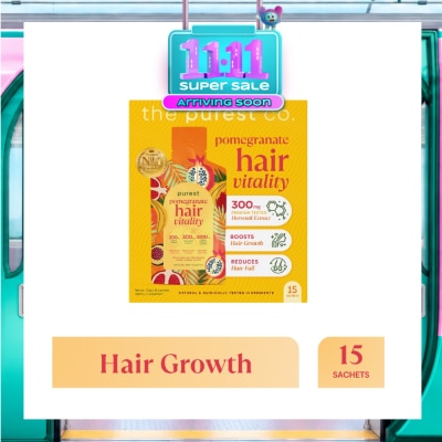 THE PUREST CO Pomegranate Hair Vitality Dietary Supplement Sachet 30g x 15s image