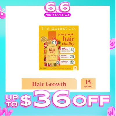 THE PUREST CO - Pomegranate Hair Vitality Dietary Supplement Sachet 30g x 15s (Expiry: Apr`2027)