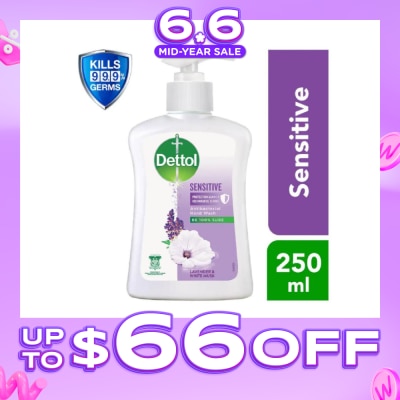 DETTOL - Anti-Bacterial Liquid Hand Wash Sensitive (Kills 99.9% Germs) 250ml