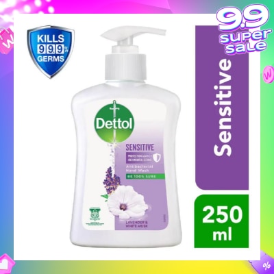 DETTOL Anti-Bacterial Liquid Hand Wash Sensitive (Kills 99.9% Germs) 250ml