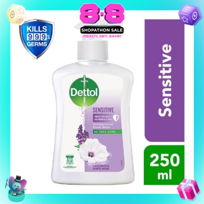 DETTOL - Anti-Bacterial Liquid Hand Wash Sensitive (Kills 99.9% Germs) 250ml