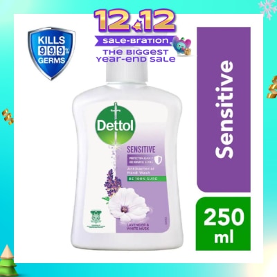 DETTOL Anti-Bacterial Liquid Hand Wash Sensitive (Kills 99.9% Germs) 250ml