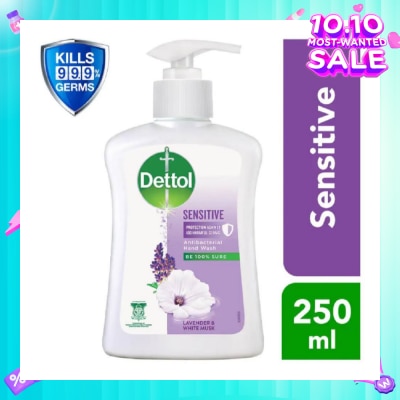 DETTOL Anti-Bacterial Liquid Hand Wash Sensitive (Kills 99.9% Germs) 250ml