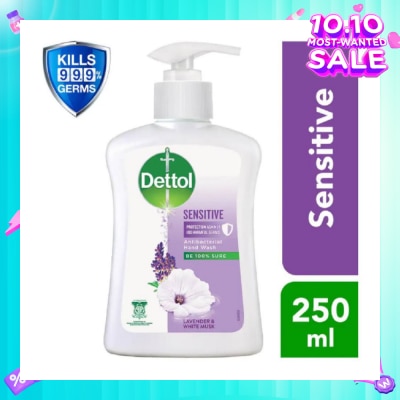 DETTOL Anti-Bacterial Liquid Hand Wash Sensitive (Kills 99.9% Germs) 250ml