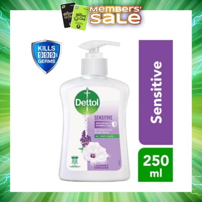 DETTOL - Anti-Bacterial Liquid Hand Wash Sensitive (Kills 99.9% Germs) 250ml
