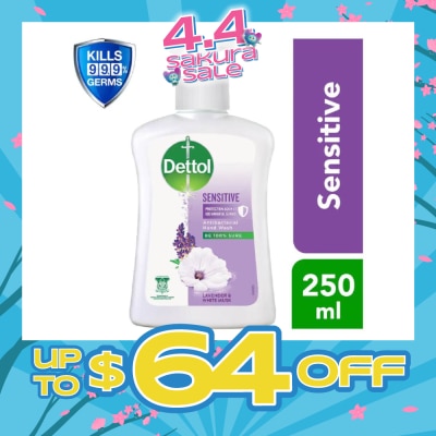 DETTOL - Anti-Bacterial Liquid Hand Wash Sensitive (Kills 99.9% Germs) 250ml