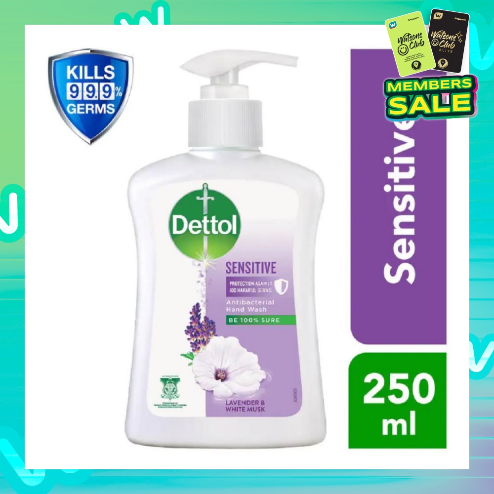 Anti-Bacterial Liquid Hand Wash Sensitive (Kills 99.9% Germs) 250ml