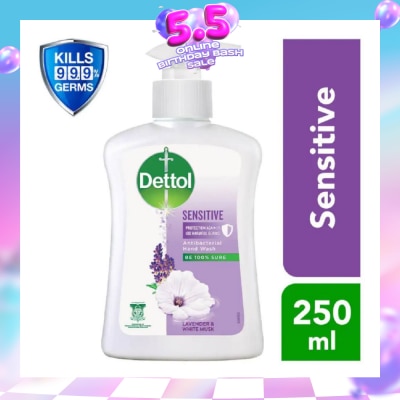 DETTOL - Anti-Bacterial Liquid Hand Wash Sensitive (Kills 99.9% Germs) 250ml