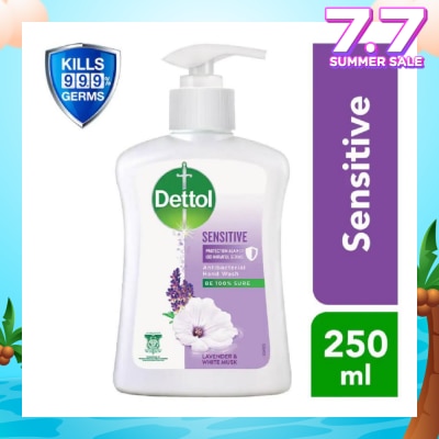 DETTOL Anti-Bacterial Liquid Hand Wash Sensitive (Kills 99.9% Germs) 250ml