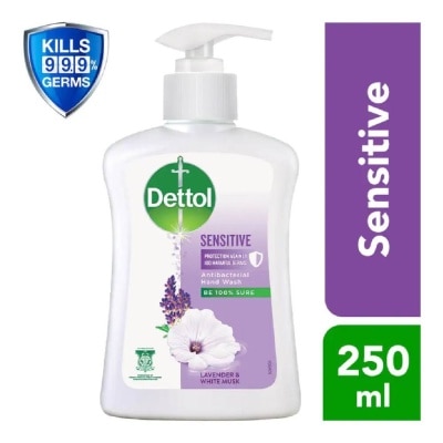 DETTOL Anti-Bacterial Liquid Hand Wash Sensitive (Kills 99.9% Germs) 250ml