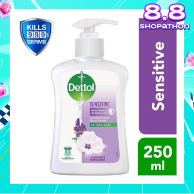 DETTOL Anti-Bacterial Liquid Hand Wash Sensitive (Kills 99.9% Germs) 250ml