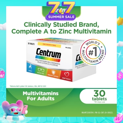 CENTRUM - Advance Multivitamin-Multimineral Tablet for Adults (Plus Latein & Lycopene) 30s