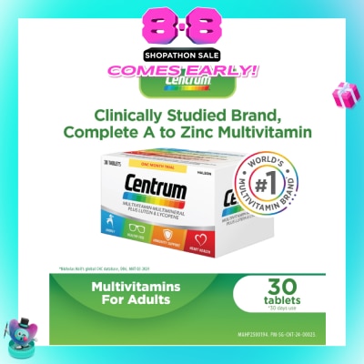 CENTRUM - Advance Multivitamin-Multimineral Tablet for Adults (Plus Latein & Lycopene) 30s