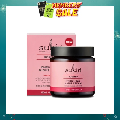 SUKIN - Rosehip Enriching Night Cream (For Dry & Distressed Skin) 120ml