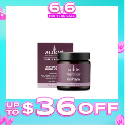 SUKIN - Restorative Night Cream Purely Ageless 120ml