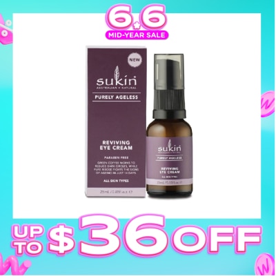 SUKIN - Reviving Eye Cream Purely Ageless 25ml (Expiry: May`2027)