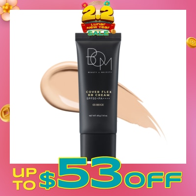 BEAUTY OF MAJESTY Cover Flex BB Cream SPF50+ PA++++ #03 Beige 40g
