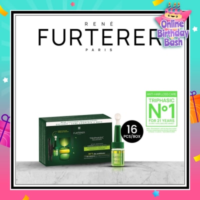 RENE FURTERER Triphasic Progressive Anti-Hair Loss Treatment (To Stimulates & Prolong Hair Growth) 5ml x 16s