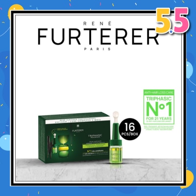 RENE FURTERER Triphasic Progressive Anti-Hair Loss Treatment (To Stimulates & Prolong Hair Growth) 5ml x 16s
