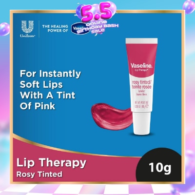 VASELINE - Lip Therapy Rosy (For Soft Pink Healthy Looking Lips) 10g