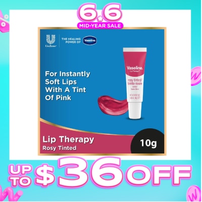 VASELINE - Lip Therapy Rosy (For Soft Pink Healthy Looking Lips) 10g