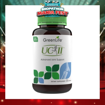 GREENLIFE - UC-II Advanced Joint Support Improved Dietary Supplement Softgel 30s