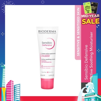 BIODERMA Sensibio Defensive Active Soothing Moisturiser (Soothes Sensitive and Sensitised Skin) 40ml