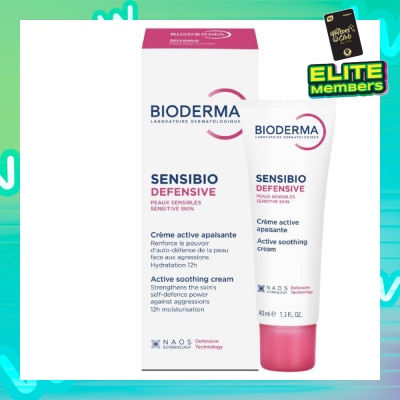 BIODERMA Sensibio Defensive Active Soothing Moisturiser (Soothes Sensitive and Sensitised Skin) 40ml