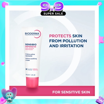 BIODERMA - Sensibio Defensive Active Soothing Moisturiser (Soothes Sensitive and Sensitised Skin) 40ml image